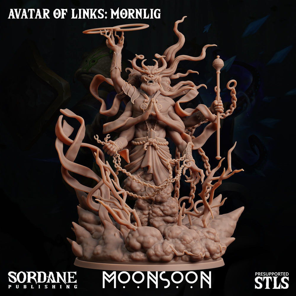 3D Printed Sordane Publishing Avatar of Links Mornlig 28 32mm D&D (Online Only)