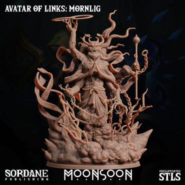 3D Printed Sordane Publishing Avatar of Links Mornlig 28 32mm D&D (Online Only)