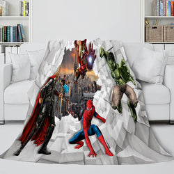 Avengers 4 Flannel Blanket Fleece Throw Cosplay Blanket Wrap Nap Quilt (Online Order Only)