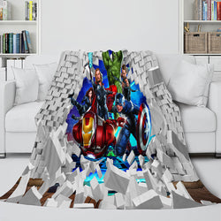 Avengers 4 Flannel Blanket Fleece Throw Cosplay Blanket Wrap Nap Quilt (Online Order Only)