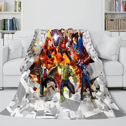 Avengers 4 Flannel Blanket Fleece Throw Cosplay Blanket Wrap Nap Quilt (Online Order Only)