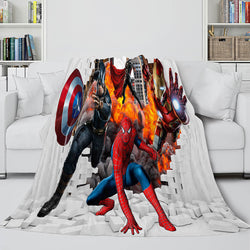 Avengers 4 Flannel Blanket Fleece Throw Cosplay Blanket Wrap Nap Quilt (Online Order Only)