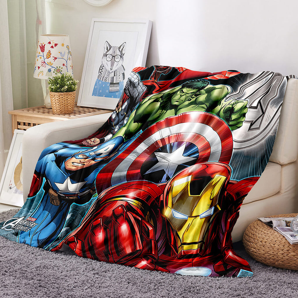 Avengers Blanket Flannel Throw Room Decoration (Online Order Only)