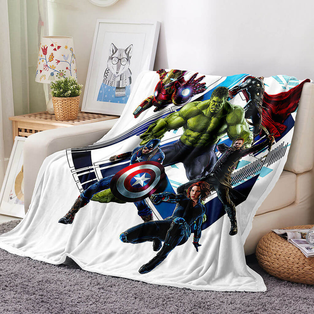 Avengers Blanket Flannel Throw Room Decoration (Online Order Only)