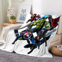 Avengers Blanket Flannel Throw Room Decoration (Online Order Only)