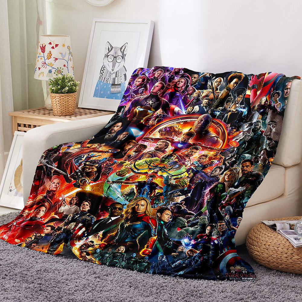 Avengers Blanket Flannel Throw Room Decoration (Online Order Only)
