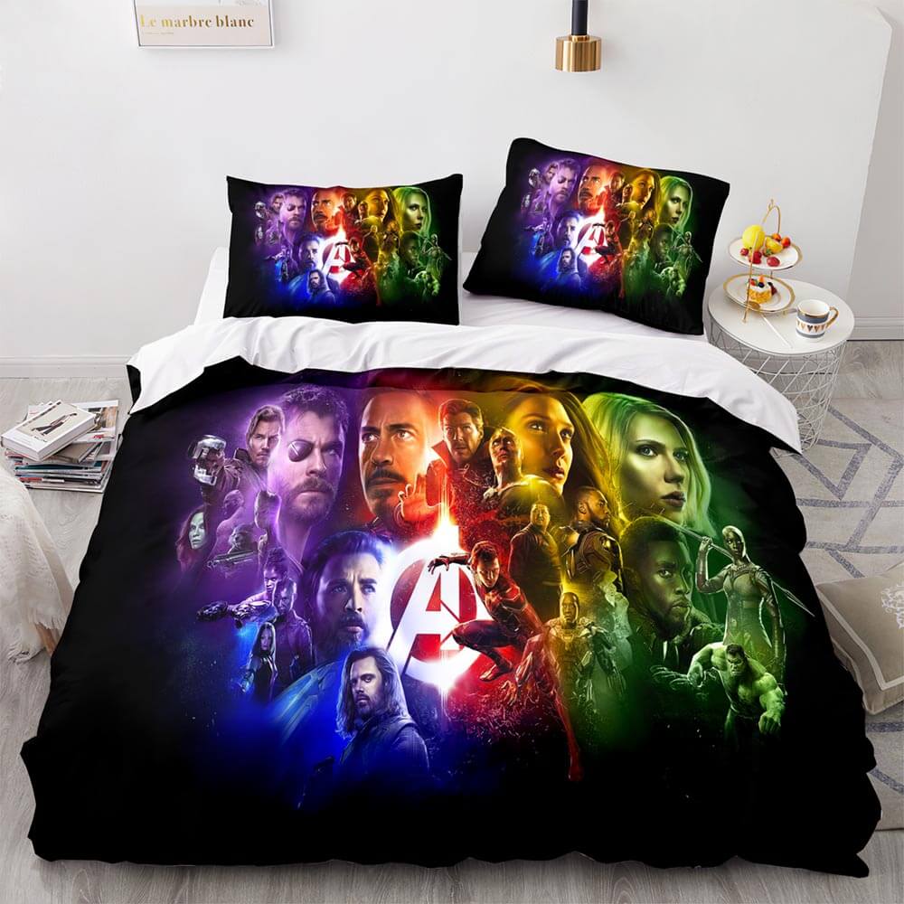 Avengers Cosplay Bedding Set Quilt Cover Without Filler (Online Order Only)