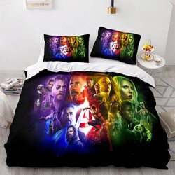 Avengers Cosplay Bedding Set Quilt Cover Without Filler (Online Order Only)