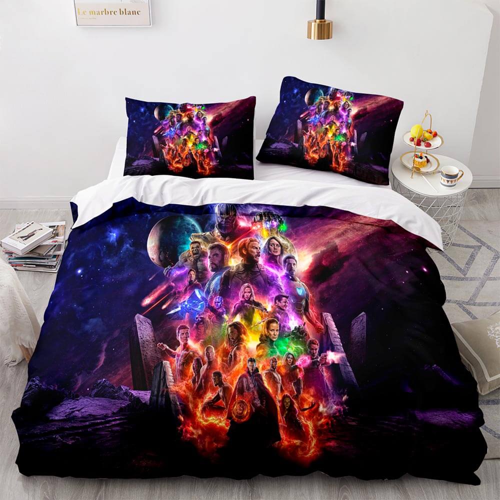 Avengers Cosplay Bedding Set Quilt Cover Without Filler (Online Order Only)