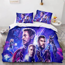 Avengers Cosplay Bedding Set Quilt Cover Without Filler (Online Order Only)