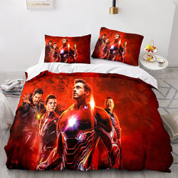 Avengers Cosplay Bedding Set Quilt Cover Without Filler (Online Order Only)