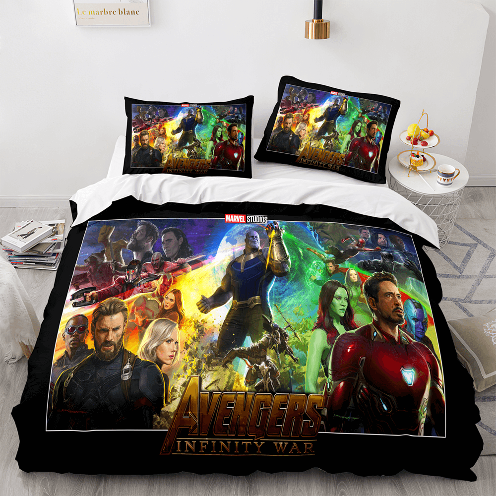 Avengers Cosplay Bedding Set Quilt Cover Without Filler (Online Order Only)