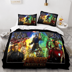 Avengers Cosplay Bedding Set Quilt Cover Without Filler (Online Order Only)