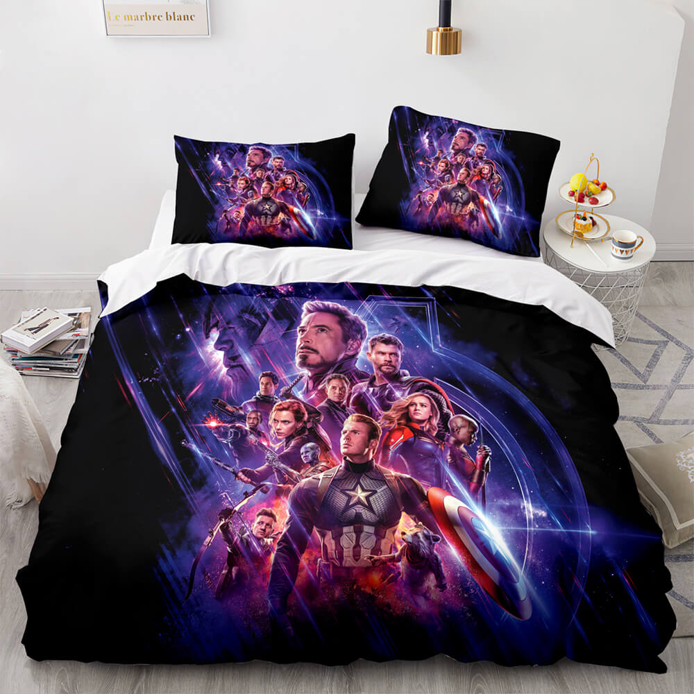 Avengers Cosplay Bedding Set Quilt Cover Without Filler (Online Order Only)