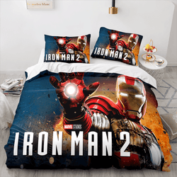 Avengers Cosplay Bedding Set Quilt Cover Without Filler (Online Order Only)