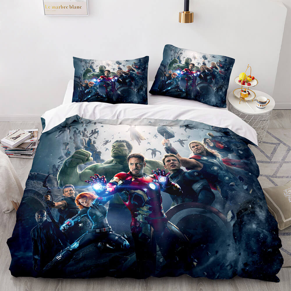 Avengers Cosplay Bedding Set Quilt Cover Without Filler (Online Order Only)