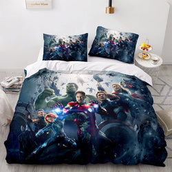 Avengers Cosplay Bedding Set Quilt Cover Without Filler (Online Order Only)
