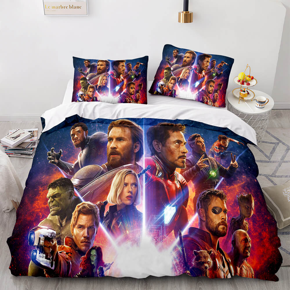 Avengers Cosplay Bedding Set Quilt Cover Without Filler (Online Order Only)