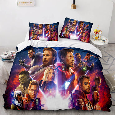 Avengers Cosplay Bedding Set Quilt Cover Without Filler (Online Order Only)
