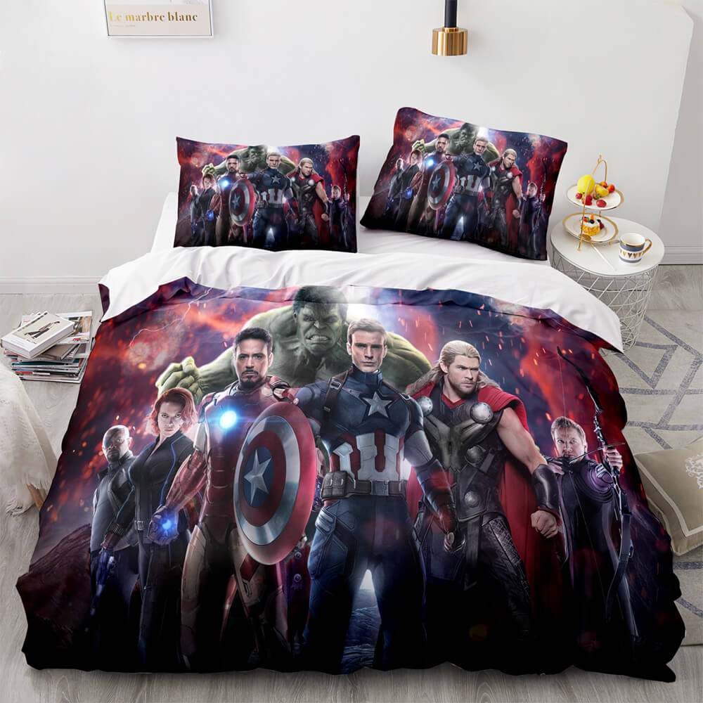Avengers Cosplay Bedding Set Quilt Cover Without Filler (Online Order Only)