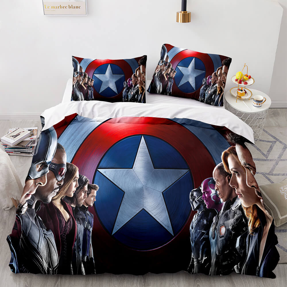 Avengers Cosplay Bedding Set Quilt Cover Without Filler (Online Order Only)