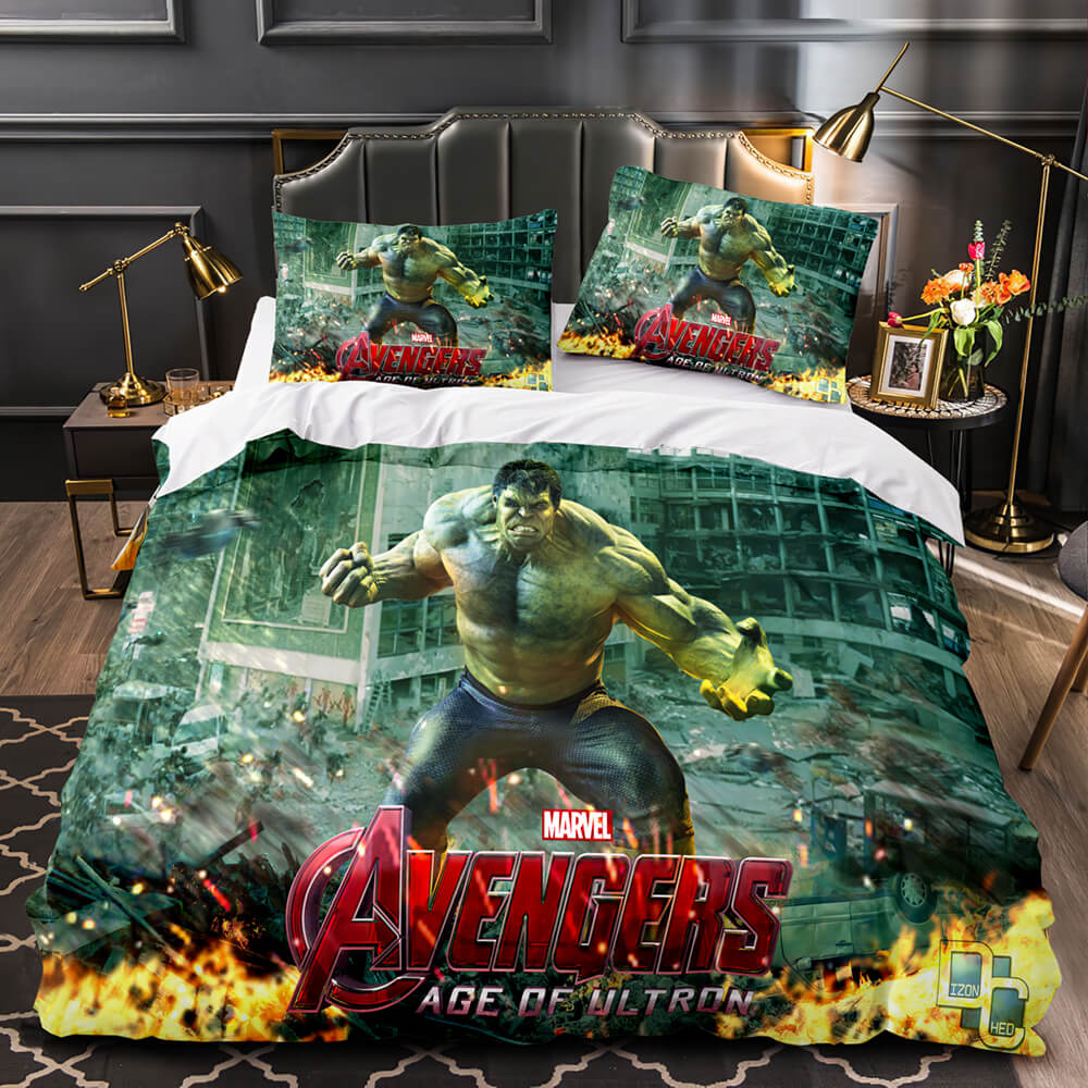 Avengers Cosplay Bedding Set Quilt Cover Without Filler (Online Order Only)