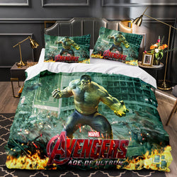 Avengers Cosplay Bedding Set Quilt Cover Without Filler (Online Order Only)