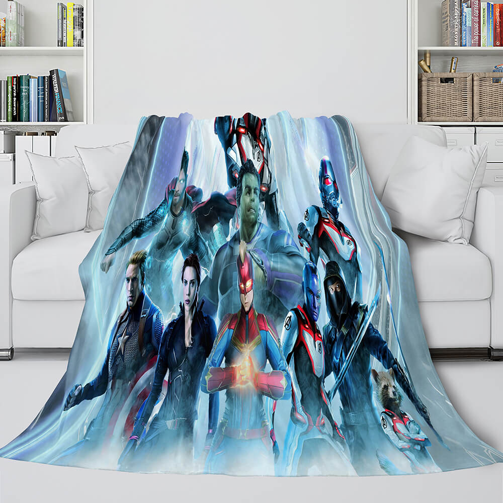 Avengers Flannel Fleece Throw Cosplay Blanket Shawl Wrap Nap Quilt (Online Order Only)
