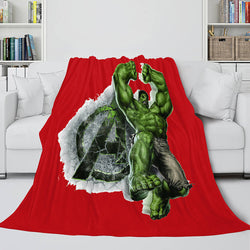 Avengers Flannel Fleece Throw Cosplay Blanket Shawl Wrap Nap Quilt (Online Order Only)