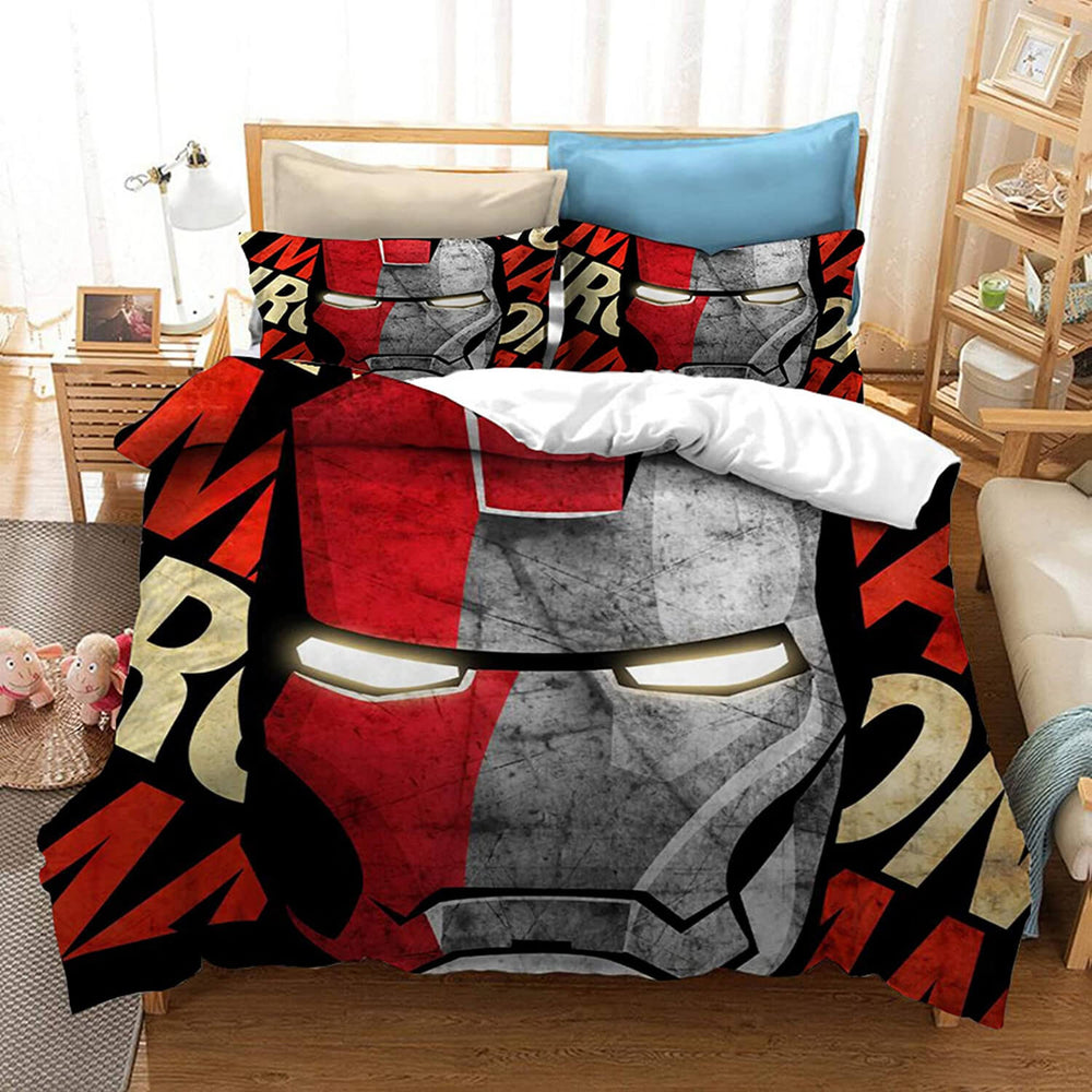 Avengers Ironman Captain America Bedding Set Quilt Cover Without Filler (Online Order Only)