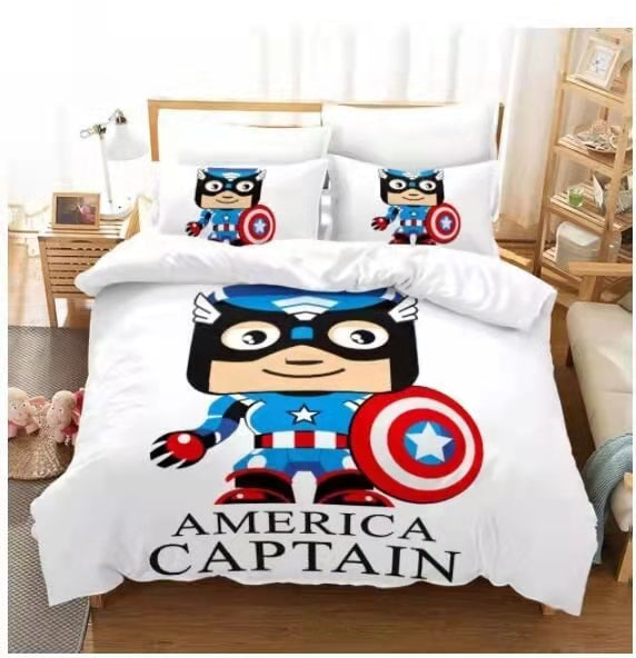 Avengers Ironman Captain America Bedding Set Quilt Cover Without Filler (Online Order Only)