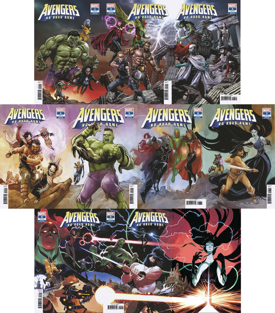 AVENGERS NO ROAD HOME Mico Suayan Phil Noto Connecting Variant Set 1 2 3 4 5 6 7 8 9 10 (04/2019) Marvel (ONLINE ORDER ONLY)