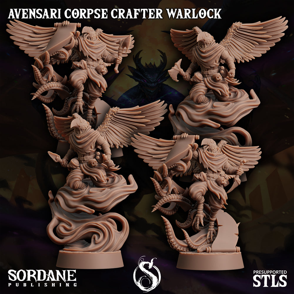 3D Printed Sordane Publishing Avensari Corpse Crafter Warlock Monster Mayhem II 28 32mm D&D (Online Only)