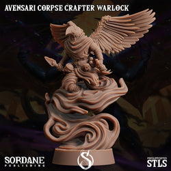 3D Printed Sordane Publishing Avensari Corpse Crafter Warlock Monster Mayhem II 28 32mm D&D (Online Only)