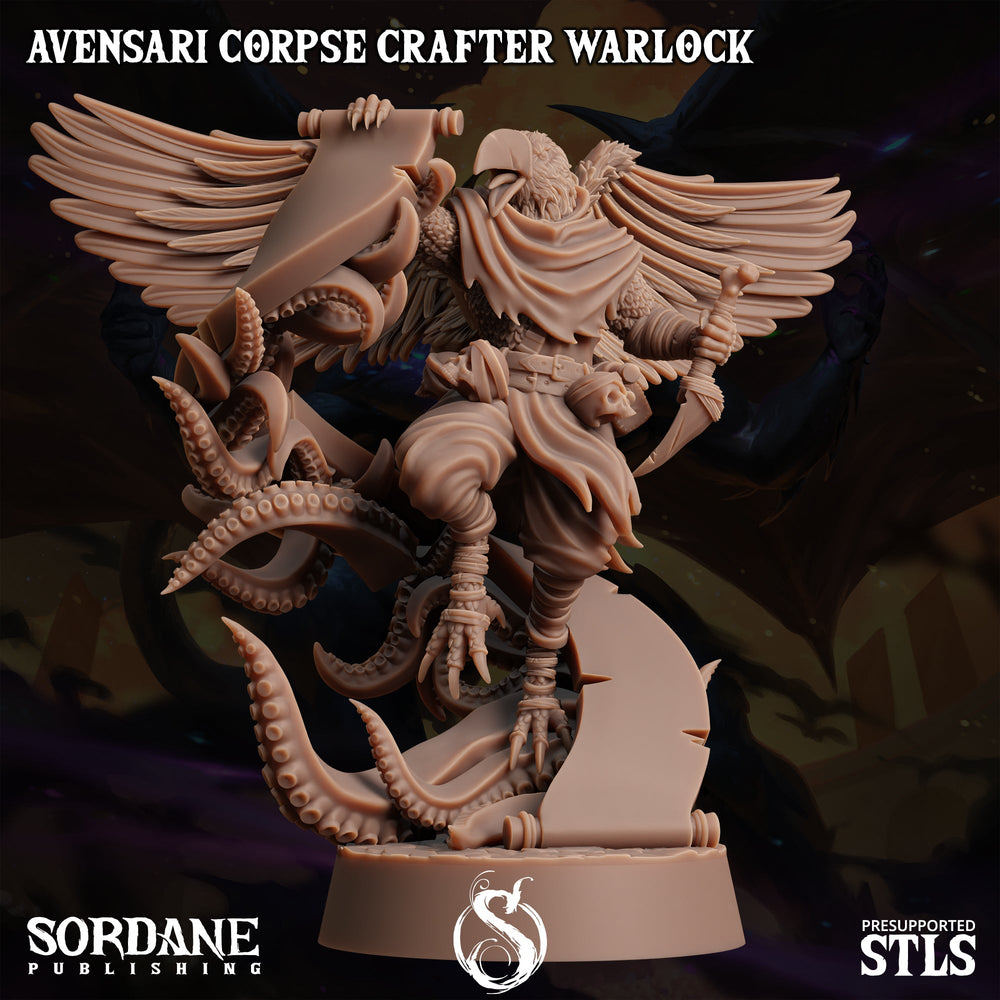 3D Printed Sordane Publishing Avensari Corpse Crafter Warlock Monster Mayhem II 28 32mm D&D (Online Only)