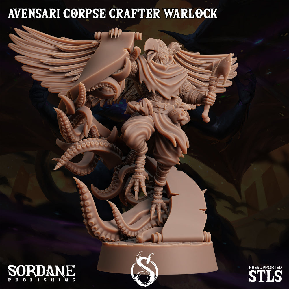 3D Printed Sordane Publishing Avensari Corpse Crafter Warlock Monster Mayhem II 28 32mm D&D (Online Only)