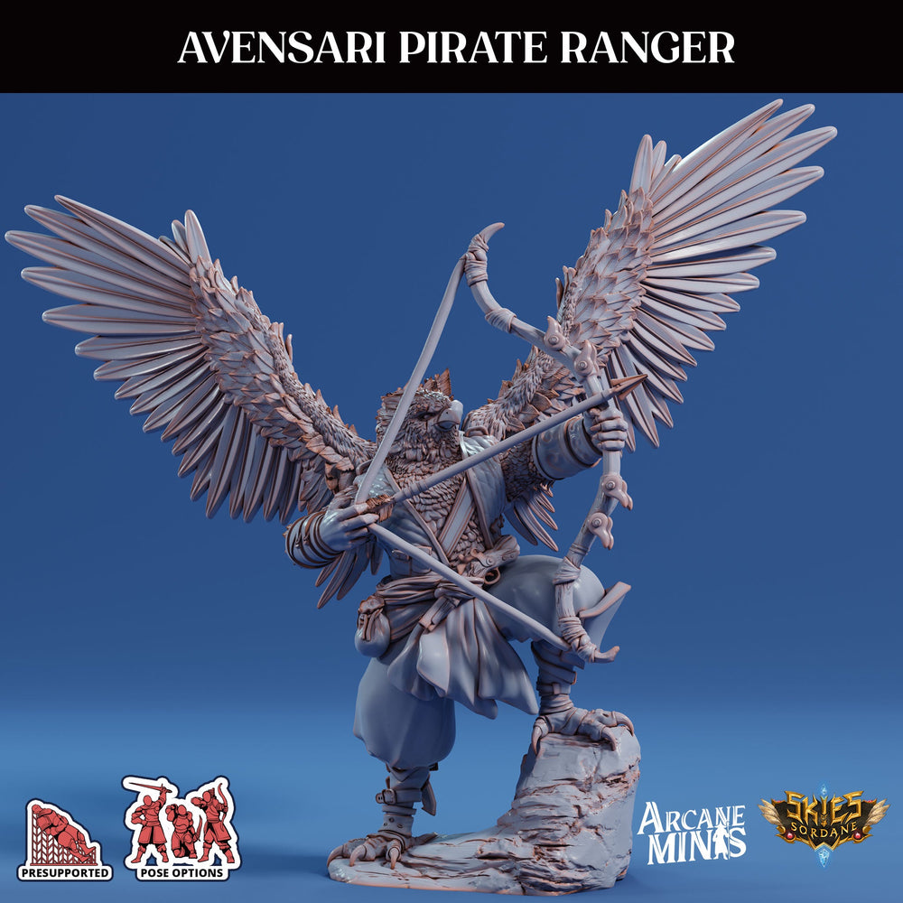 3D Printed Sordane Publishing Arcane Minis Avensari Pirate Ranger Swindler's Luck Part Two 28 32mm D&D (Online Only)