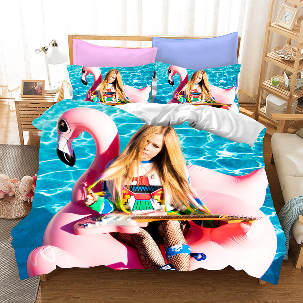 Avril Ramona Lavigne Cosplay Bedding Set Quilt Cover Without Filler (Online Order Only)