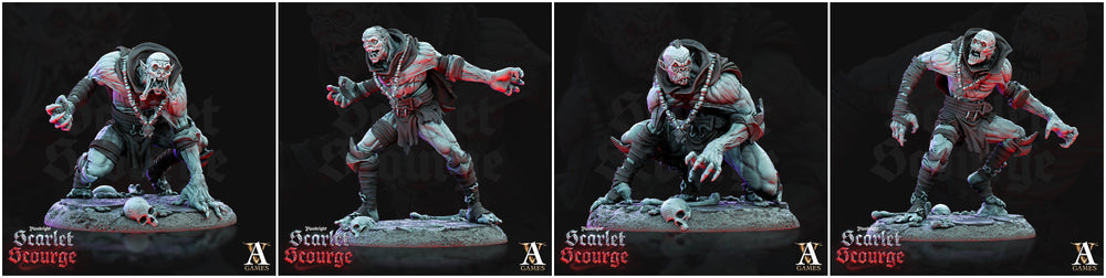 3D Printed Archvillain Games Archvillain Society Vol XVI - Awakened Ghouls 28mm 32mm D&D (Online Only)