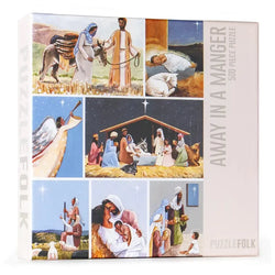 Away in a Manger 500 Piece Jigsaw Puzzle PuzzleFolk (ONLINE ORDER ONLY)