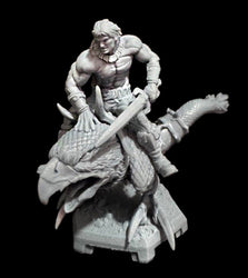 Mounted Ax Battler - Golden Axe Inspired Miniature (ONLINE ORDER ONLY)