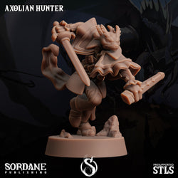 3D Printed Sordane Publishing Axolian Hunter 28 32mm D&D (Online Only)