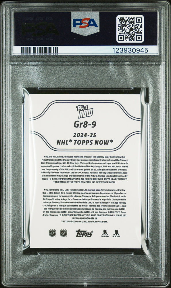 Graded 2024 Topps Now Alex Ovechkin #9 The GR8 Chase Sticker Hockey Card PSA 9 Mint (ONLINE ORDER ONLY)