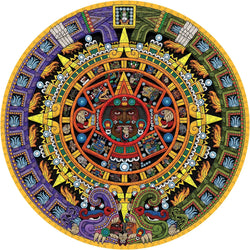 Aztec Sun Stone 1000 Piece Circular Jigsaw Puzzle Pomegranate (ONLINE ORDER ONLY)