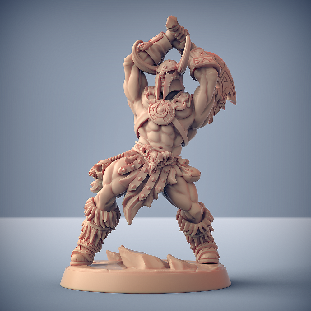 3D Printed Artisan Guild Modular Dragonpeak Barbarians Dragonpeak Barbarians 28mm 32mm (Online Only)