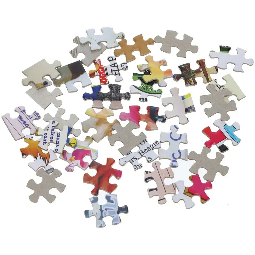 B is for Birthday Set of 2 500 Piece Mystery Jigsaw Puzzles TDC