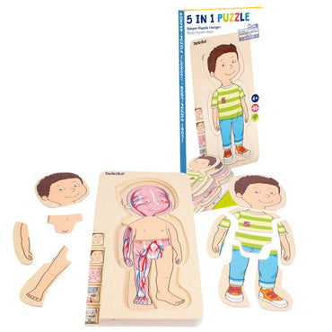 Multi-Layer Nesting Wood Puzzle: Your Body Boy 5 Layers (ONLINE ORDER ONLY)