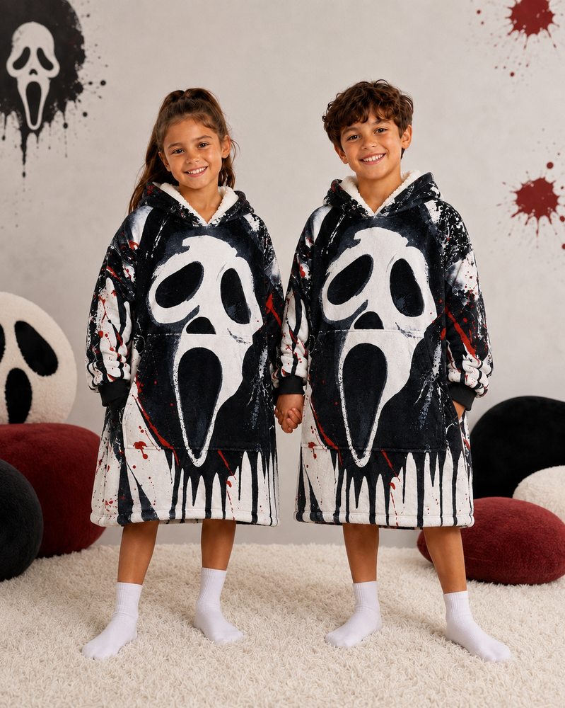 Ghost Face  Blanket Hoodie