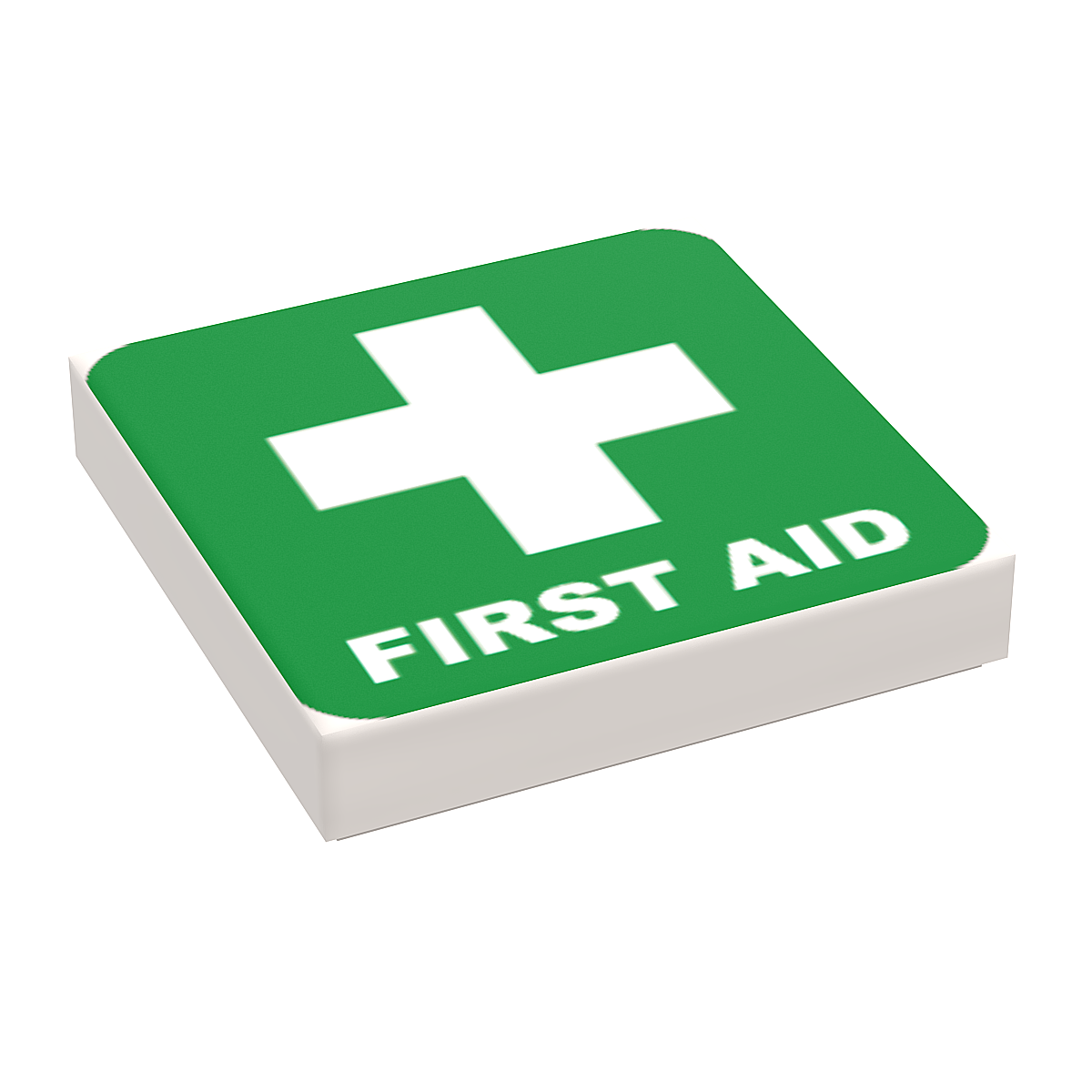 First Aid (Medical) - B3 Customs Printed 2x2 Tile made using LEGO part (Online Order Only)