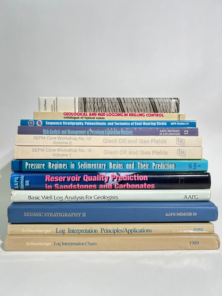 Professional Petroleum Geology & Well Log Library – AAPG Schlumberger 12 Books